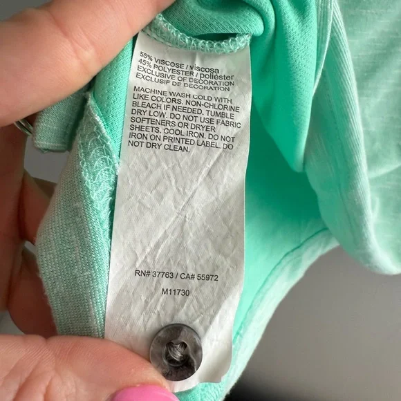 PGA Tour Mint Men's Green Short Sleeve Collar Polo Golf Casual Shirt Medium - Picture 5 of 8